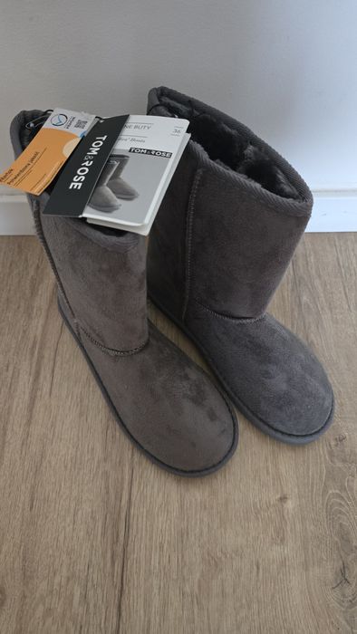 Śniegowce damskie 36 nowe szare