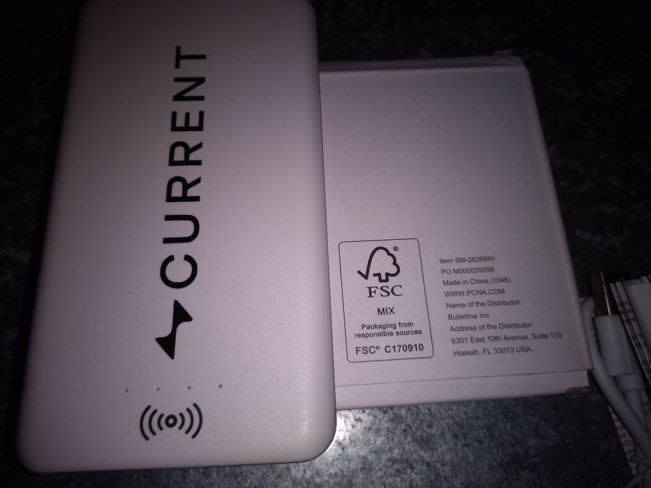 Повербанк powerbank 4000 mA з бездротовою зарядкою