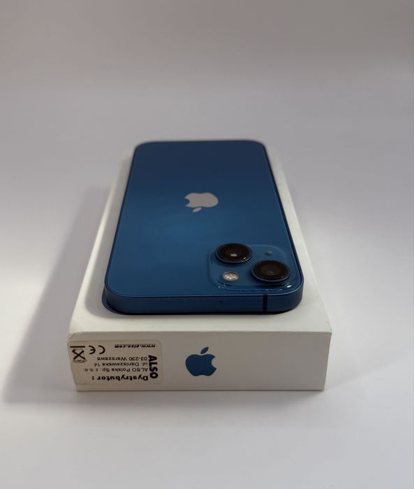100% Bateria Iphone 13 Niebieski 128GB stan Bardzo Dobry