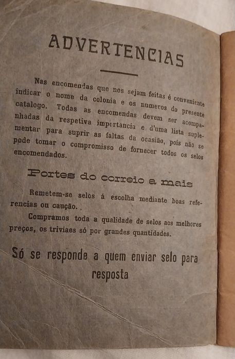 Catálogo  de selos postais de Portugal e colónias  de 1924