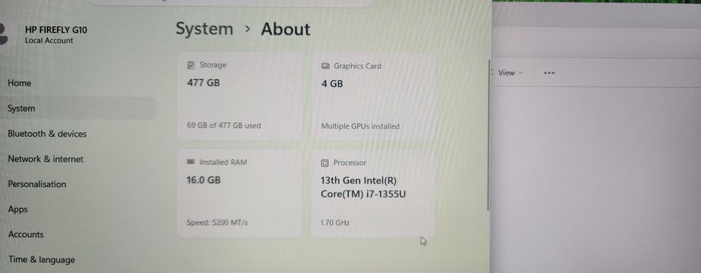 HP zbook firefly 16 g10 I7-13 gen RTX