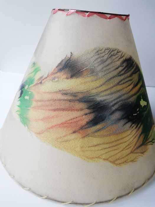 retro abażur do lamy prl 60,70 lata