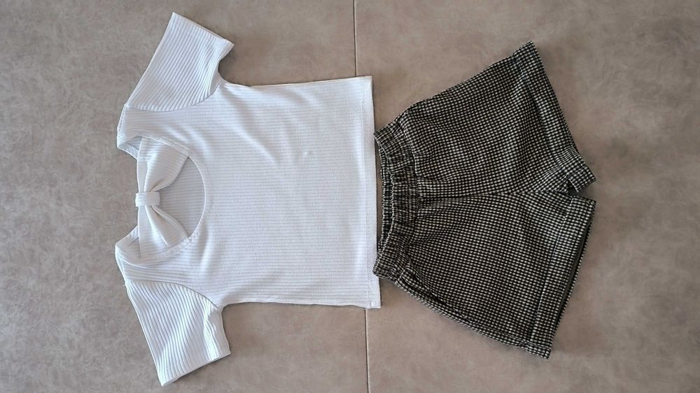 Комплект Футболка і шорти-спідниця на дівчинку р.140-146 9-10років