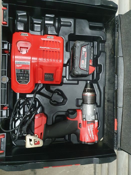 Wiertarko wkrętarka udarowa Milwaukee  M18 FPD2  aku 5.0 Ah  komplet