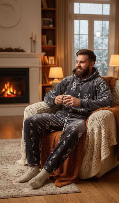 Піжама унісекс тепла махра Туреччина