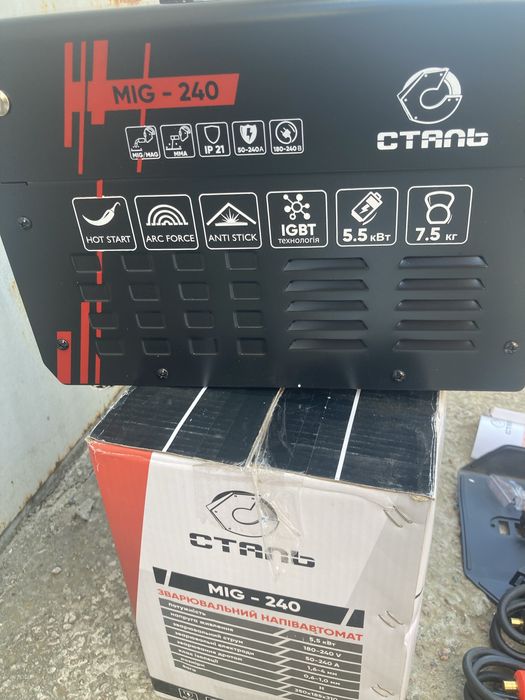 Зварювальний Напівавтомат інверторний MIG-240 PROFI,СТАЛЬ з гарантією