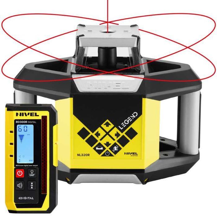 Niwelator laserowy NL320R Digital+Detektor cyfrowy RD300R Nivel System