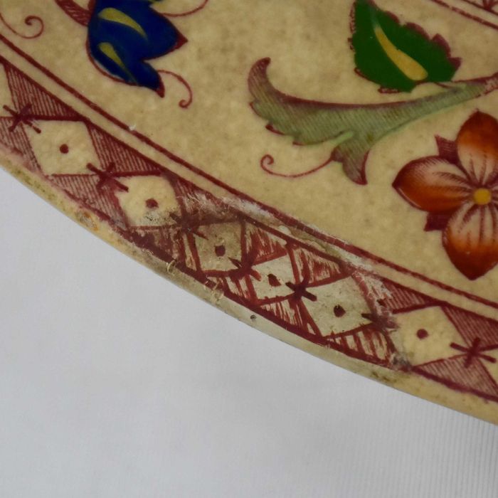 Travessa Faiança Inglesa decoração “Verona” Wedgwood & Cº ivory