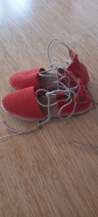 Pomarańczowe Espadryle