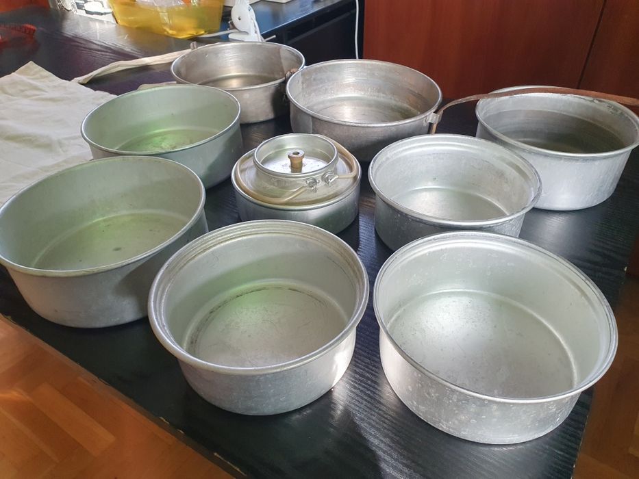 Menażka aluminiowa 9 elementów