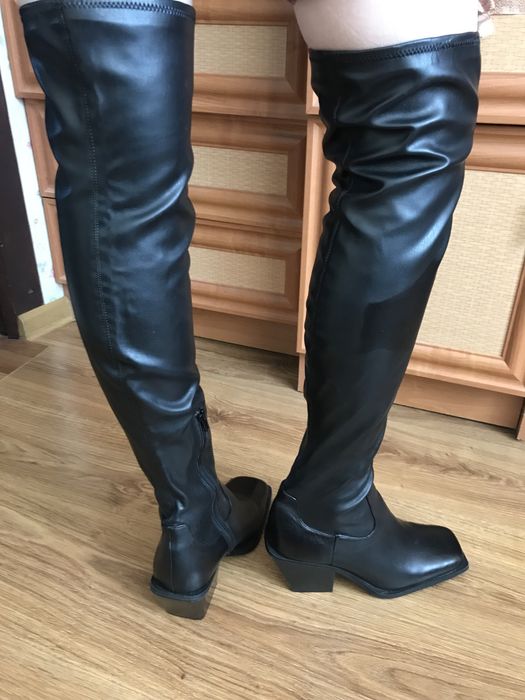 Сапоги женские,кожа!