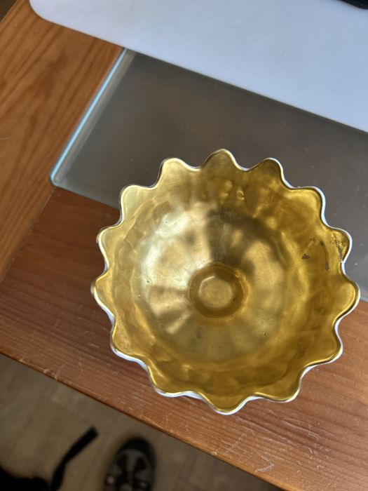 Taça em procelana interior dourado VA partida