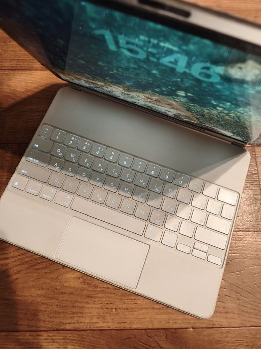 Magic keyboard 12.9 white для ipad pro 3,4,5 , ipad air 13, rus ukr