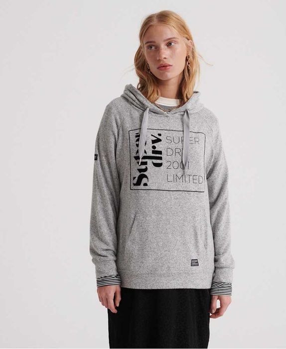 SUPERDRY 2001 Limited Bluza Damska Eu 38 Oryginalna Kangurka Wiskoza