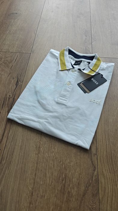 Koszulka polo polówka męska nowa biała Hugo Boss S M