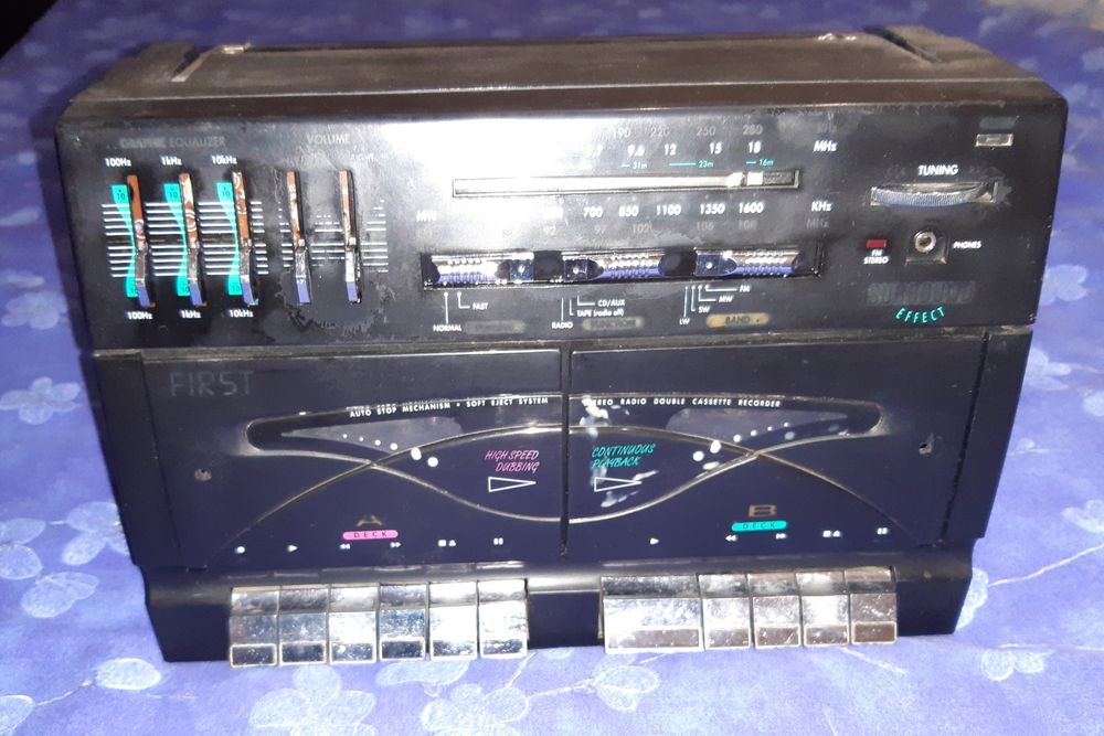 Магнитола Fіrst двухкассетная