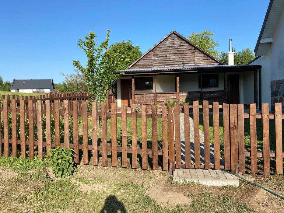 Domek z balią/jacuzzi nad jeziorem na mazurach