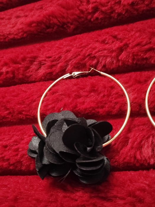 Kolczyki koła w kolorze złotym