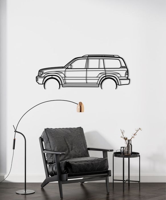 Металевий силует Toyota Land Cruiser 100
