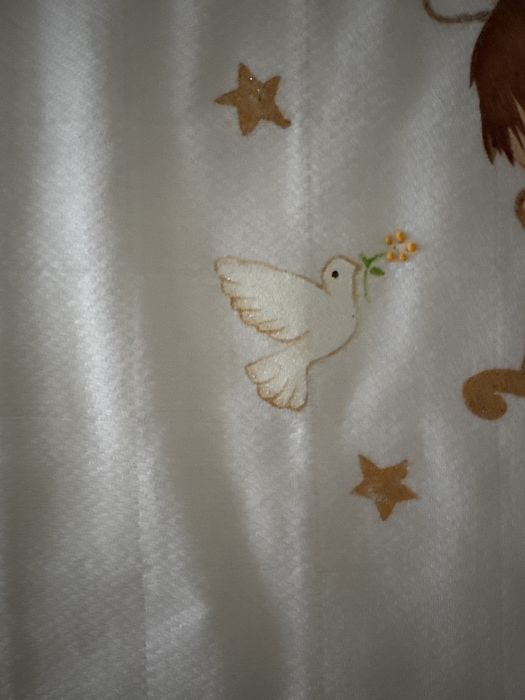 Fralda de bebé pintada à mão