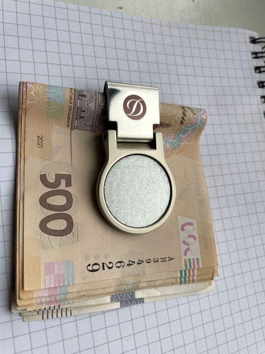 Денежный зажим ST Dupont. Новый. Зажим для купюр, банкнот