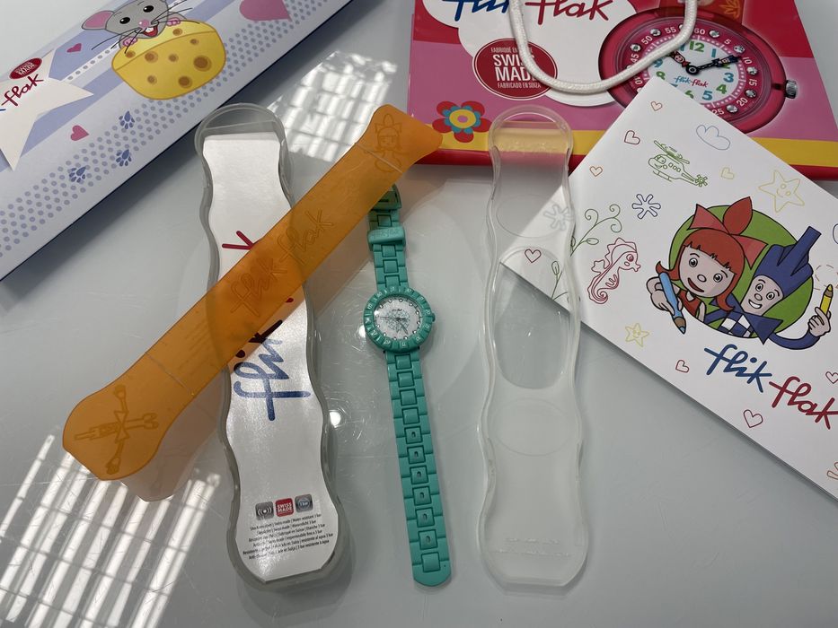 Flik Flak Zegarek dziewczęcy, obrotowa tarcza