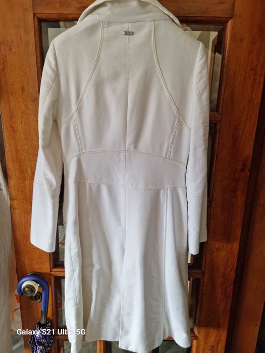 Casaco Mango branco 3/4