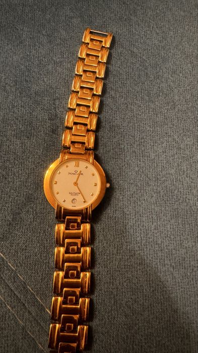 Zegarek męski NACAR pozłacany