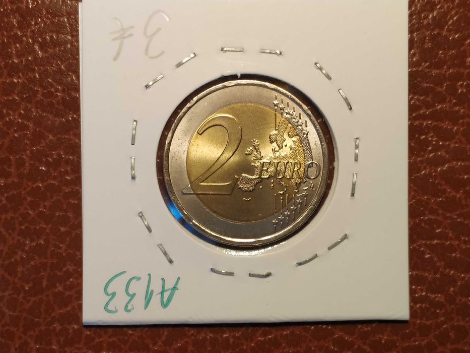 A129/30/1/3 moeda de 2€ comemorativa de 2008 Direitos Humanos (várias)