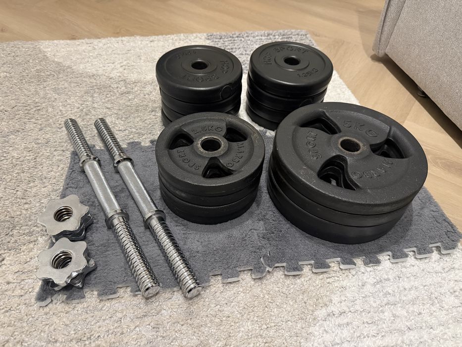 Hantle ciężarki 2 x 24 kg , 48 kg