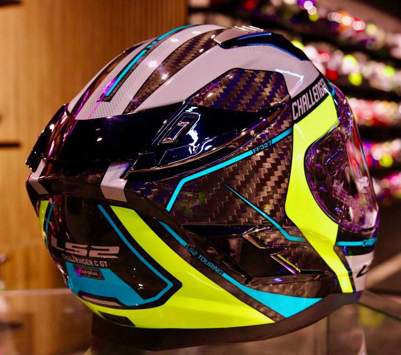 Capacete NOVO Carbono Total LS2 Challenger (50% DESCONTO) Tamanho XXS