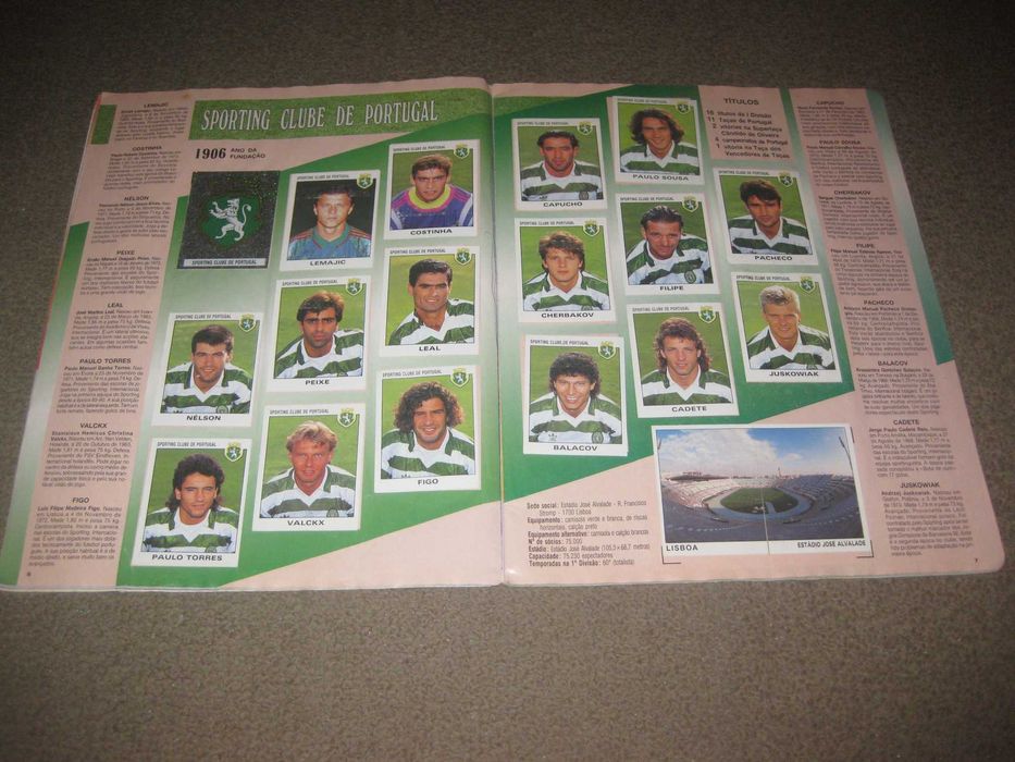 Caderneta do Campeonato Nacional 1993/1994 Caderneta Completa!