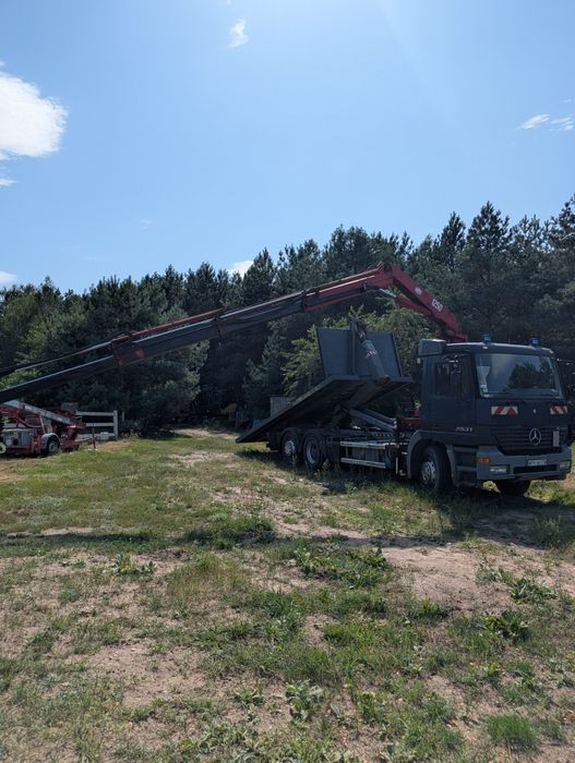 Mercedes Actros MP1 HDS  hakowiec platforma