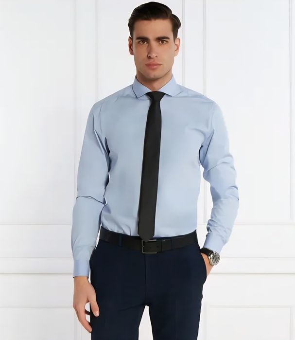 Bawełniana koszula Hugo Boss model Erriko roz. L