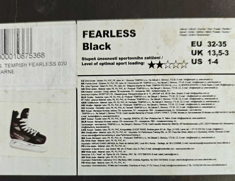 Łyżwy dla dzieci Tempish Fearless. Nowa cena