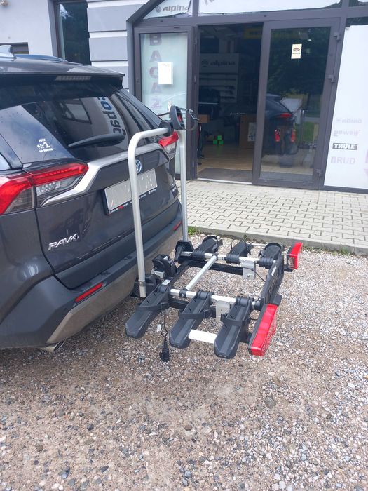 Bagażnik rowerowy na hak, platforma rowerowa - aż 72 kg nośności. Doskonały do przewożenia rowerów elektrycznych, karbonowych..
