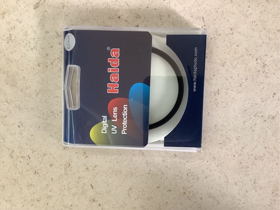 Filtro UV Haida 62mm novo