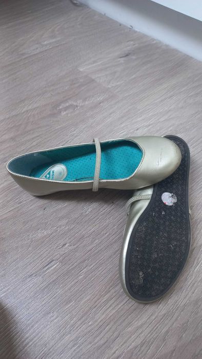 Балетки золотые на девочку размер 36