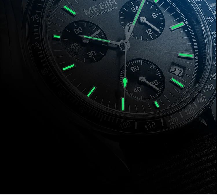 ‼️ MEGIR ‼️Хронограф годинник чоловічий наручний