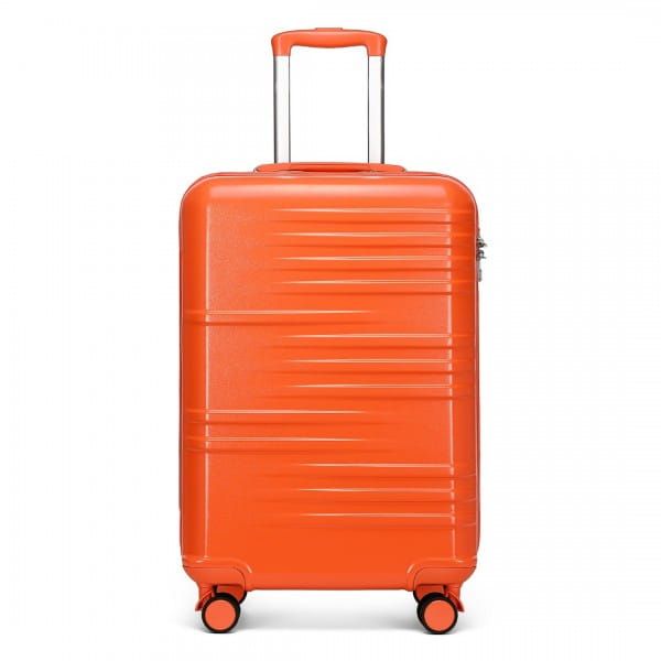 Walizka Podróżna 20 cali Abs, Tsa, Kółka 360° Pomarańczowa