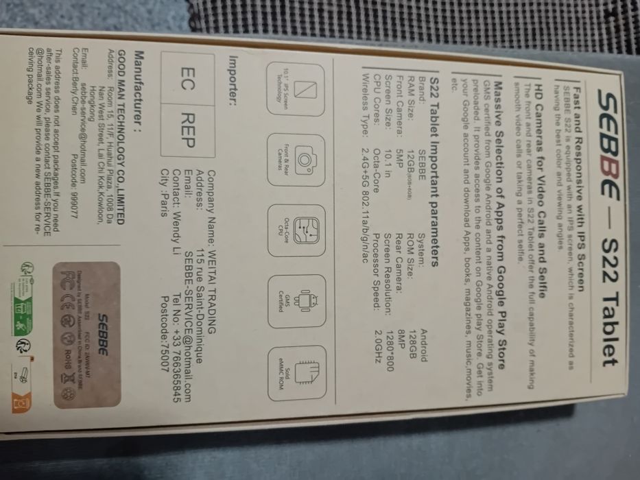 Tablet 10 polegadas