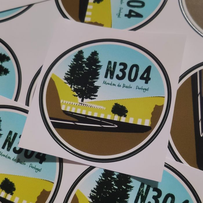 Autocolante N304 Mondim de Basto Estrada Nacional EN304