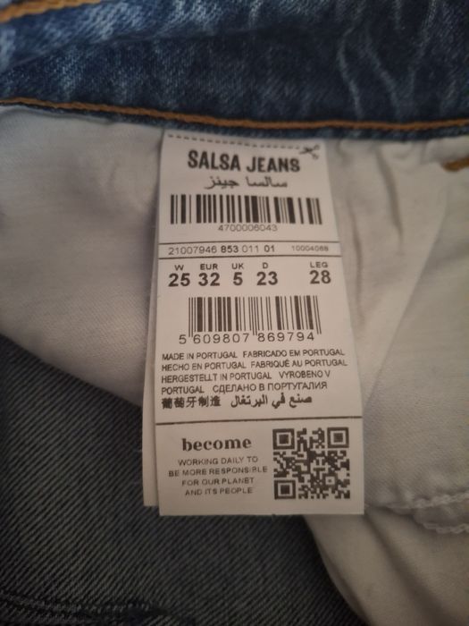 Calças Salsa cintura subida novas