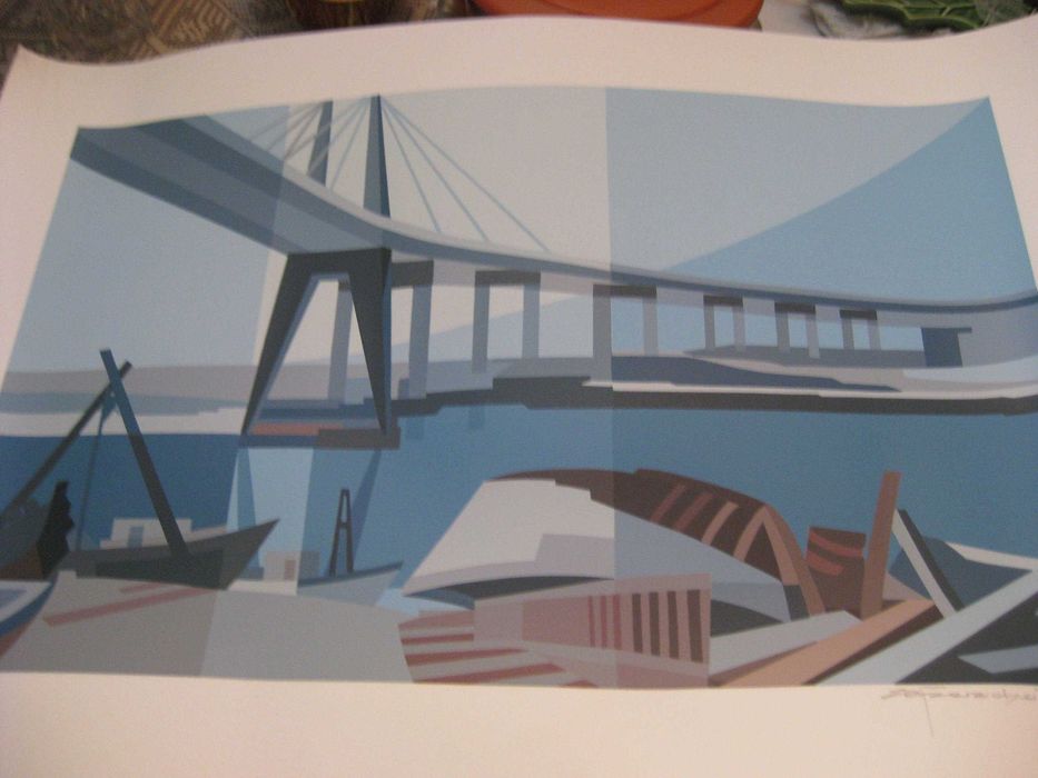 Serigrafia assinada Zé Penicheiro