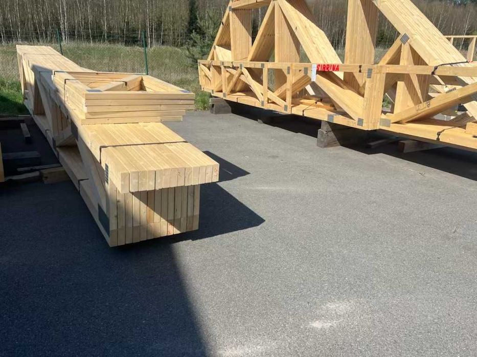 Wiązary dachowe, C24, konstrukcje drewniane