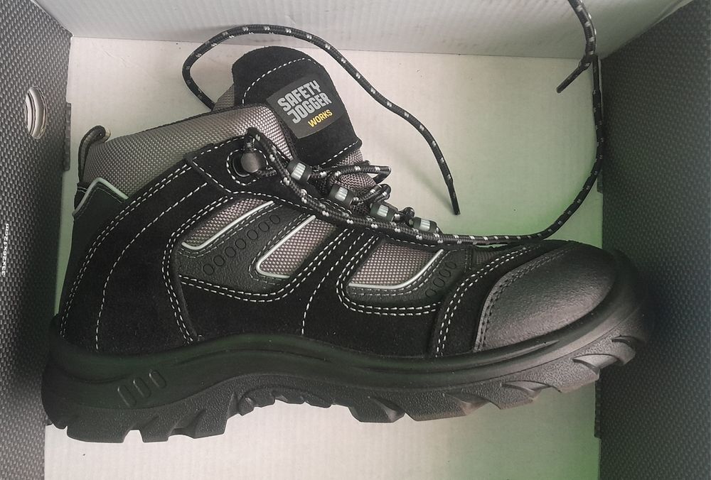 Buty bhp Safety Jogger Climber black rozmiar 41  skóra zamsz
