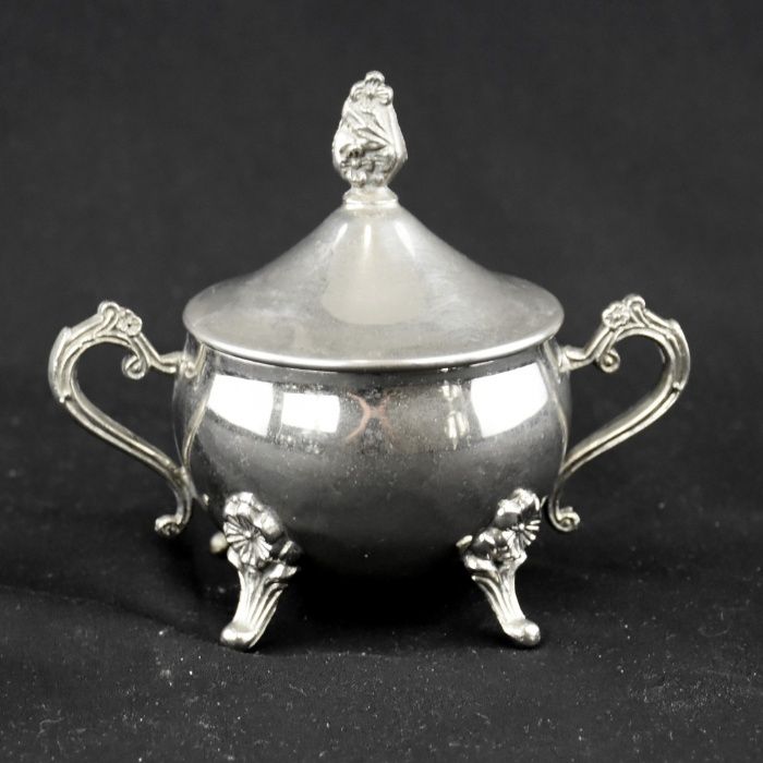 Serviço de Café de 3 peças Metal prateado / casquinha