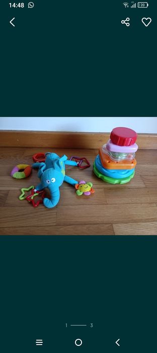 Brinquedos bebés pirâmide multifunções,comando,computador,gato falante