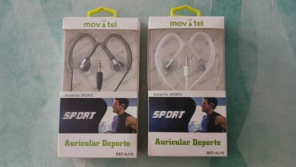 Auriculares Desportivos (Nunca Usados)