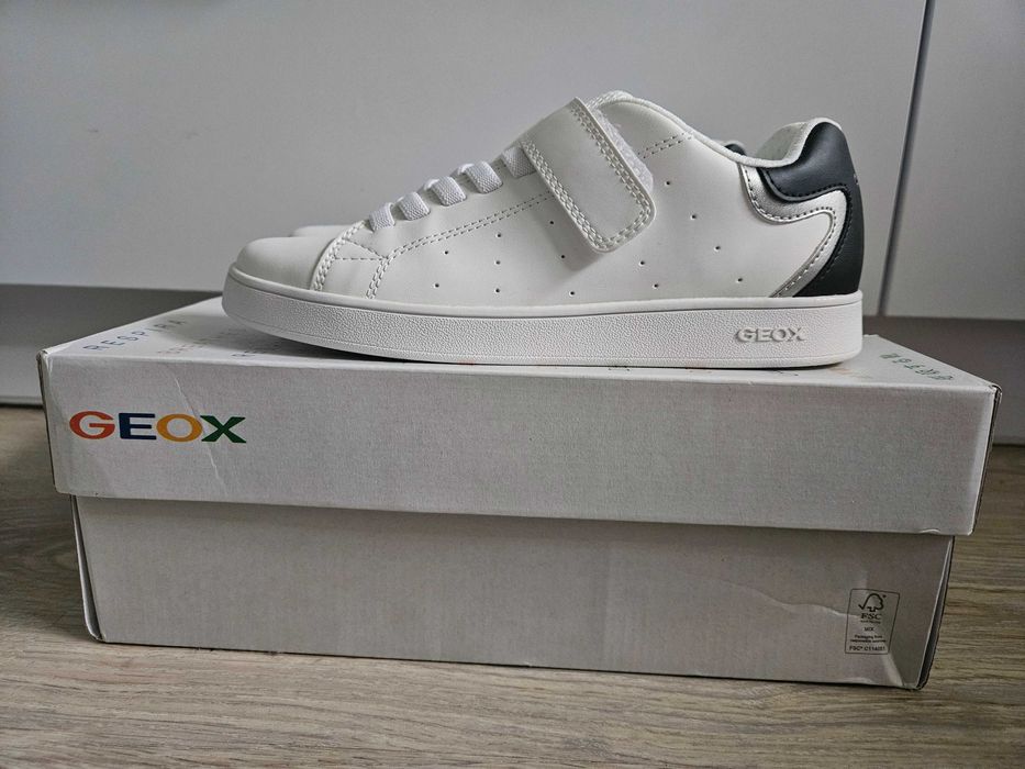 Nowe białe Geox Eclyper rozmiar 36 z metką biało czarne w pudełku